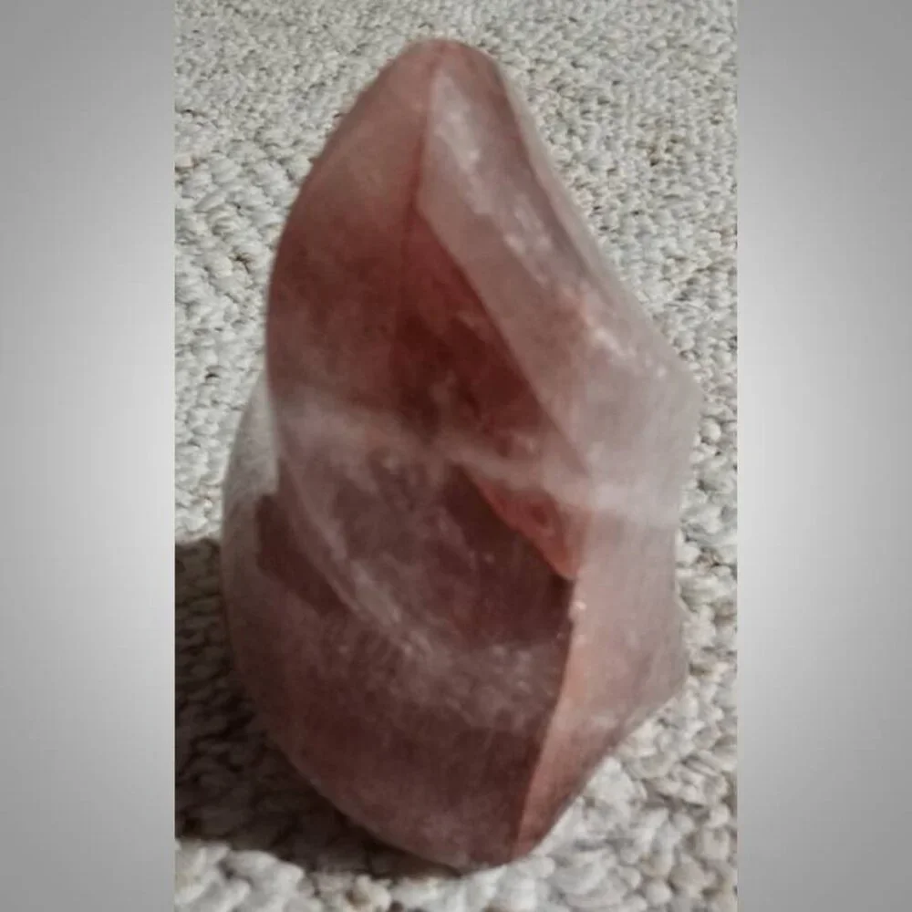 hematoid / fire quartz flame stone crystal ANXIETY balance GROUNDING 03
